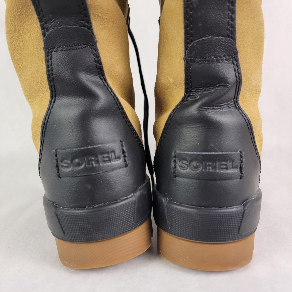 Sorel Tivoli IV Tall Waterproof Winter Boots Tan Black Womens 8.5 Snow Normcore - Picture 7 of 11